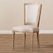 Baxton Studio Cadencia Oak Finish Wood and Beige Upholstered Dining Side Chair 133-7334 - alternate 4